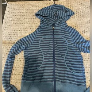 LuluLemon stripped workout jacket
